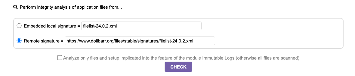 Choosing the signature